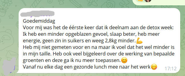 Detox Testimonial Detox Testimonial